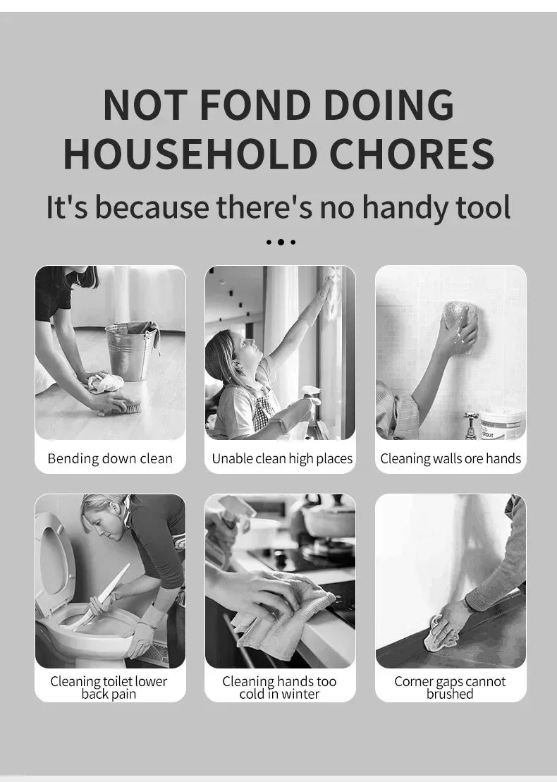 2000 MA 6in-1 Electric Cleaning Brush Cordless Electric Rotary Cleaning Brush Shower Cleaning Brush Kitchen Bathroom